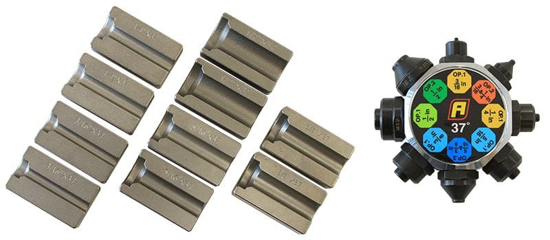 Aeroflow Performance 3/16",1/4", 5/16", 3/8" & 1/2" Dies CLEARANCE Aeroflow Replacement Single & Double Flare Tool Dies AF59-2448 SR