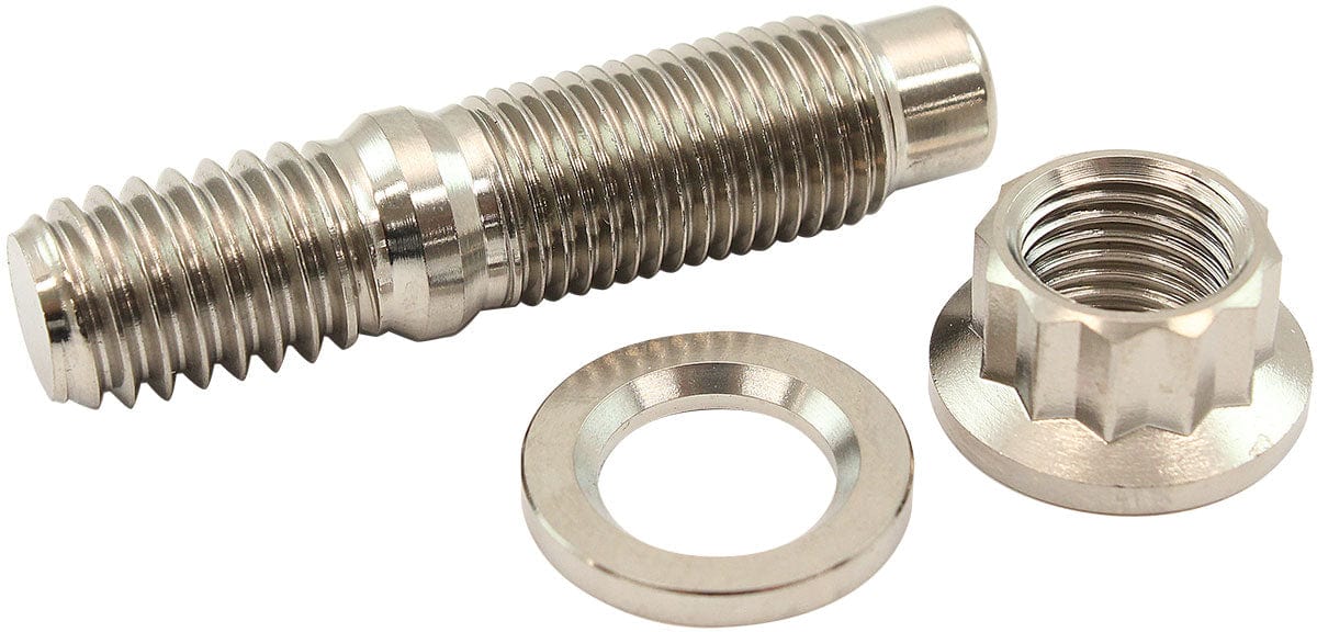 Aeroflow Performance 3/8" TITANIUM STUD WASHER NUT (AF55-3004) SR