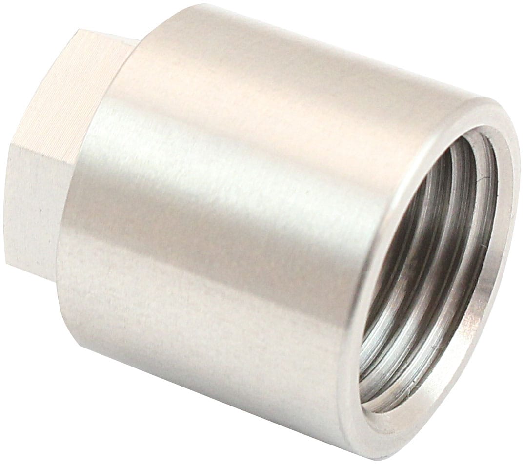 Aeroflow Performance #6 FEMALE WELD ON NUT A/C S/S (AFFCW-06F) SR