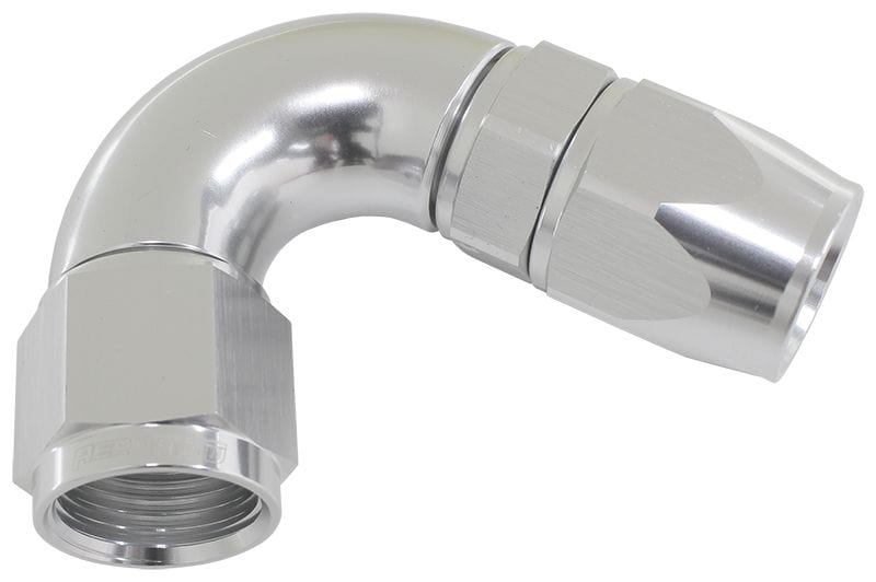 Aeroflow Performance Aeroflow 10 / Silver 570 Series PTFE 120° Hose End AF574 . Suits 200 & 250 Series Hose SR