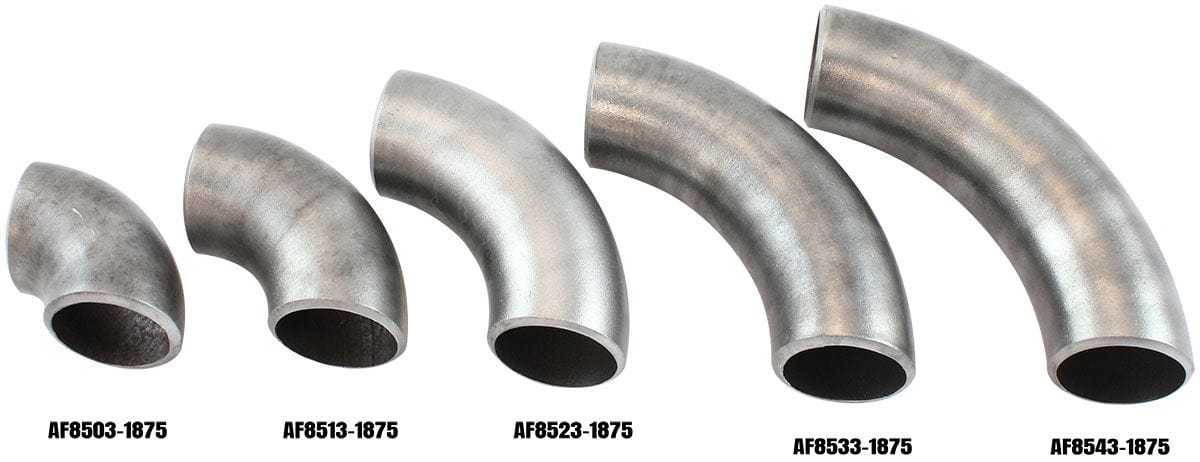 Aeroflow Performance Aeroflow Aeroflow 1-7/8" (48mm) Steam Pipe Tube, 90 Degree Bend, 1.0D Radius (AF8503-1875) SR