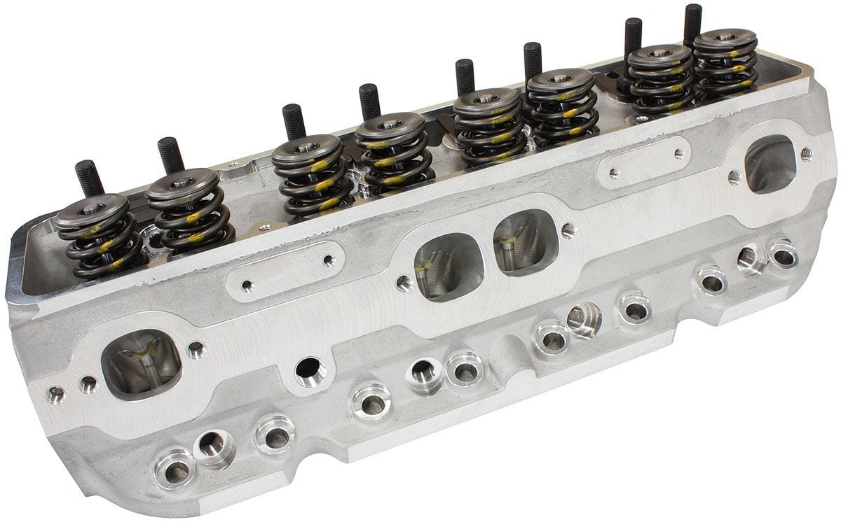 Aeroflow Performance Aeroflow AF95-2401 Complete Small Block Chev 327-350-400 213cc CNC Ported Aluminium Cylinder Heads with 68cc Chamber (Pair) 
2.15" x 1.30" Intake Port, 1.45" x 1.50" Exhaust Port SR