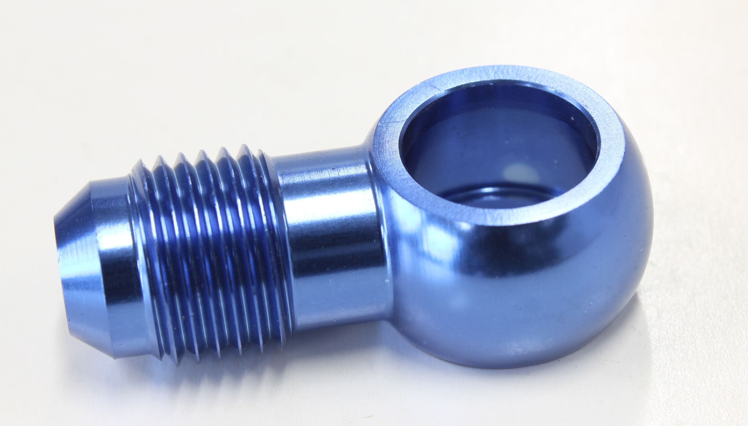 Aeroflow Performance Aeroflow Fittings 1/2" to 6AN / Blue Straight Banjo to Male AN Fitting  1/2" Banjo  AF721 SR