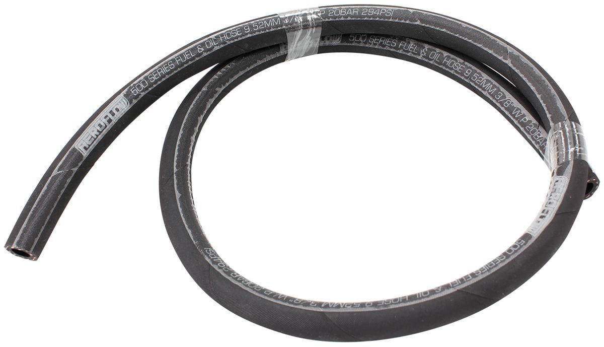 Aeroflow Performance Aeroflow Fittings 12AN / 1M 500 Series Black Push Lock Hose AF500 SR