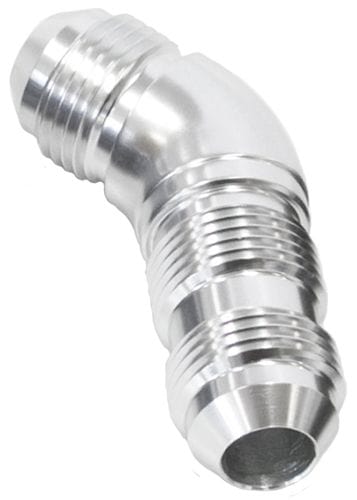Aeroflow Performance Aeroflow Fittings 16 / Silver 45° Full Flow AN Bulkhead AF537 SR