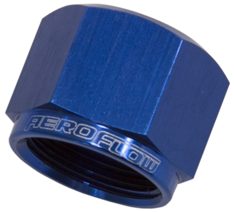 Aeroflow Performance Aeroflow Fittings 3AN / Blue AN Flare Cap AF820 SR