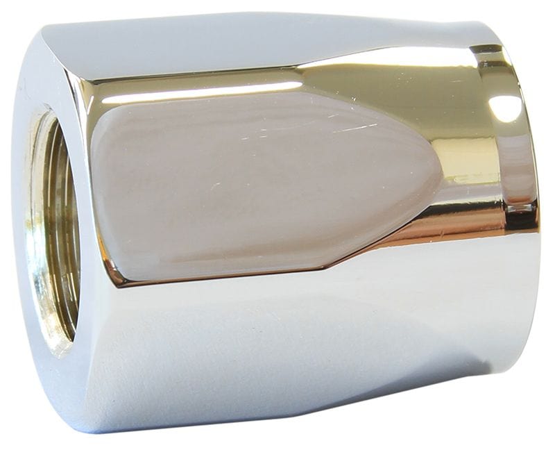 Aeroflow Performance Aeroflow Fittings 4AN / Chrome Taper Style Hose End Socket AF298. Suits 100 & 450 Series Hose Ends SR