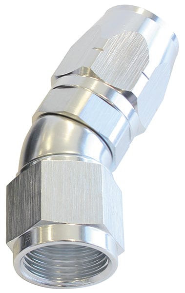Aeroflow Performance Aeroflow Fittings 4AN / Silver 550 Series Cutter One-Piece Full Flow Swivel 30° Hose End AF557 SR