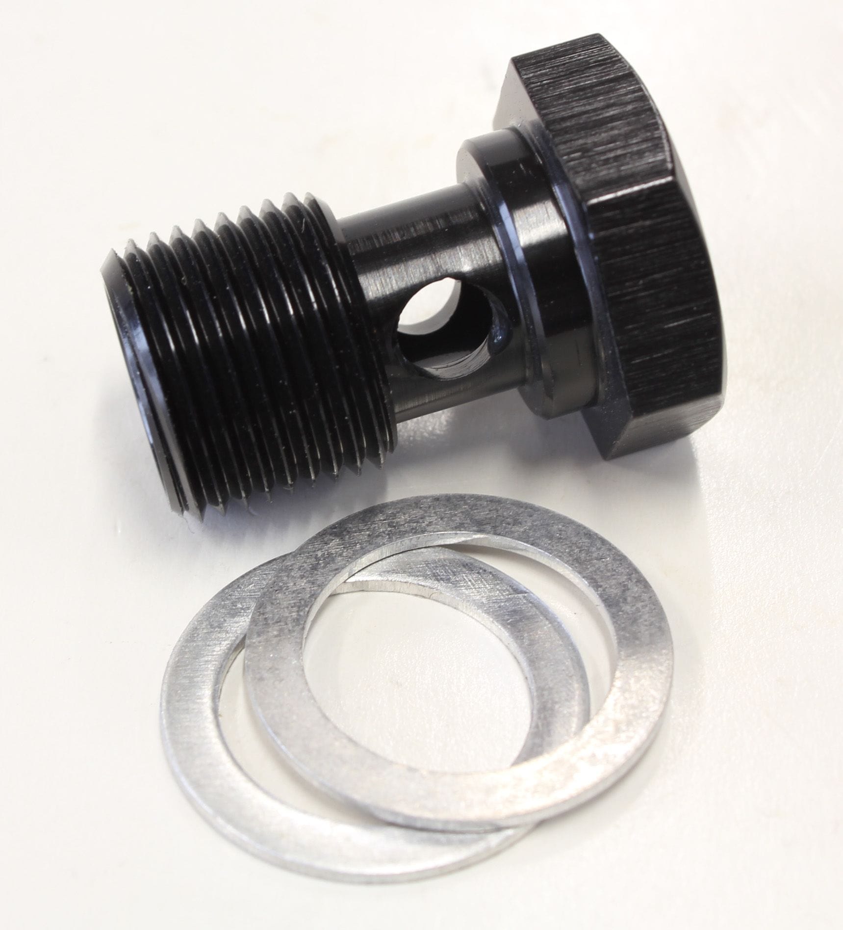Aeroflow Performance Aeroflow Fittings 5/8 -20 / Black Alloy Banjo Bolts - Mulitple Sizes SR