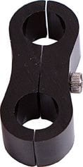 Aeroflow Performance Aeroflow Fittings 8AN / Black Billet Aluminium Dual Hose Separators  AF156 SR