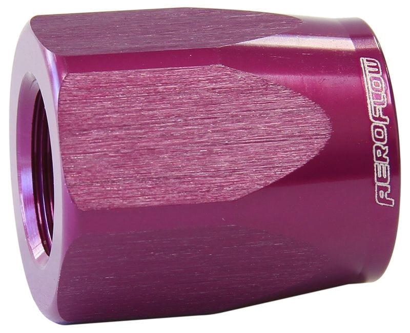 Aeroflow Performance Aeroflow Fittings 8AN / Purple Taper Style Hose End Socket AF298. Suits 100 & 450 Series Hose Ends SR