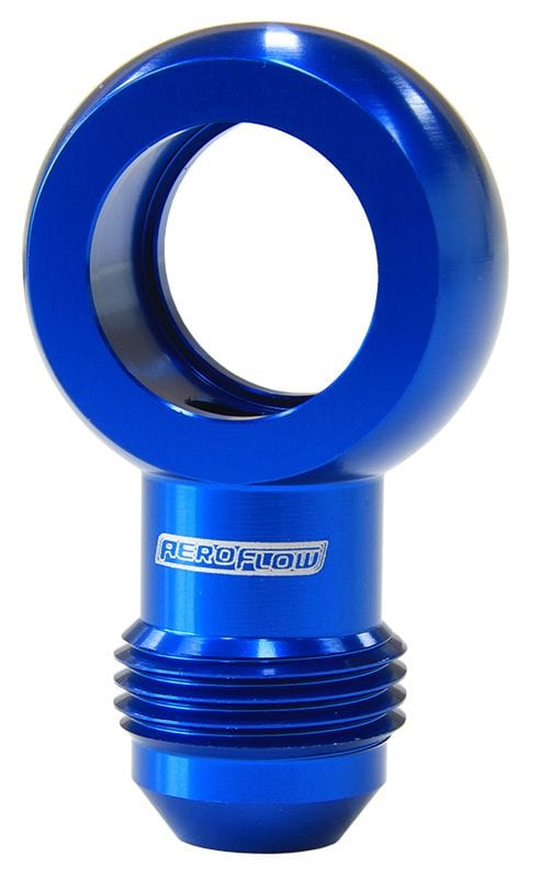 Aeroflow Performance Aeroflow Fittings M18 to 8AN / Blue Alloy AN Banjo Fitting 18mm SR