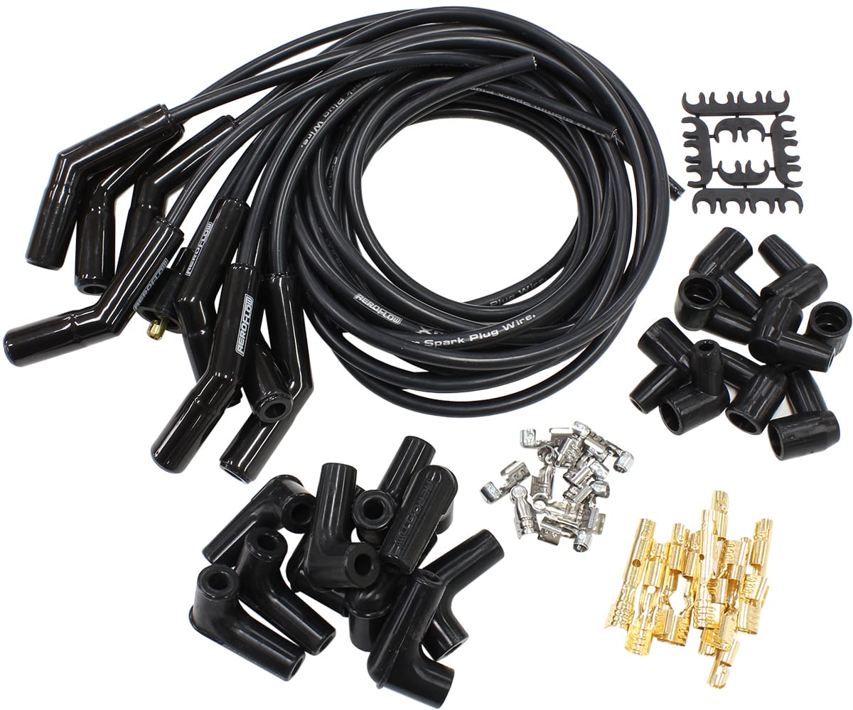 Aeroflow Performance Aeroflow XPRO Universal Ignition Lead Set with Ceramic 135° Boots AF4038-31333C SR