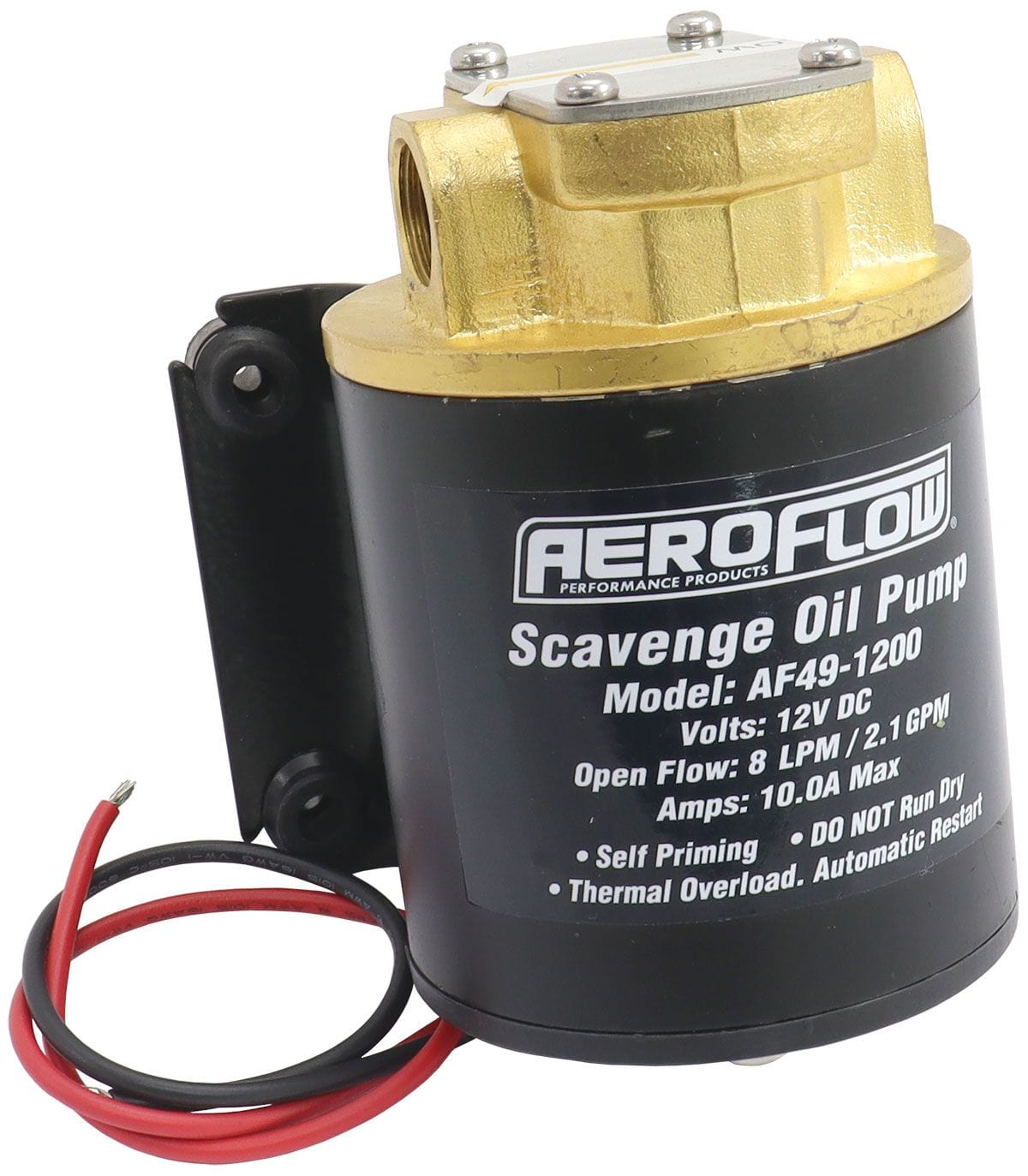 Aeroflow Performance Electric Oil Transfer/Scavenge Gear Pump Aeroflow Electric Oil Transfer/Scavenge Gear Pump AF49-1200 SR