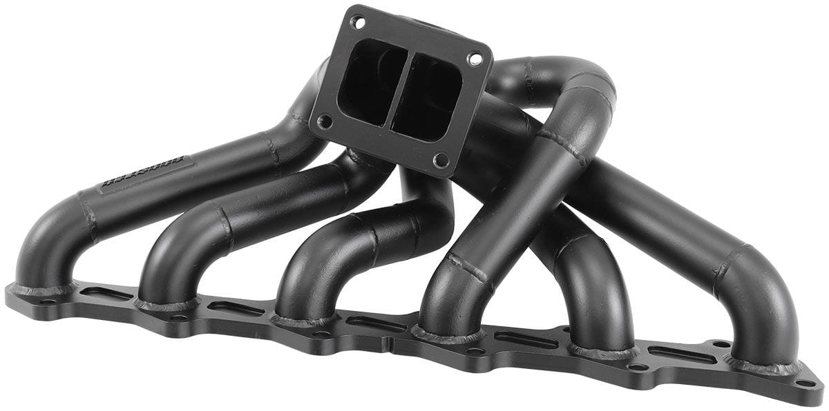 Aeroflow Performance Engine Manifolds AF8277-3000 Ford Barra T4 Turbo Manifold Suits High Mount GT35-GT42 Turbo, 50mm External SR