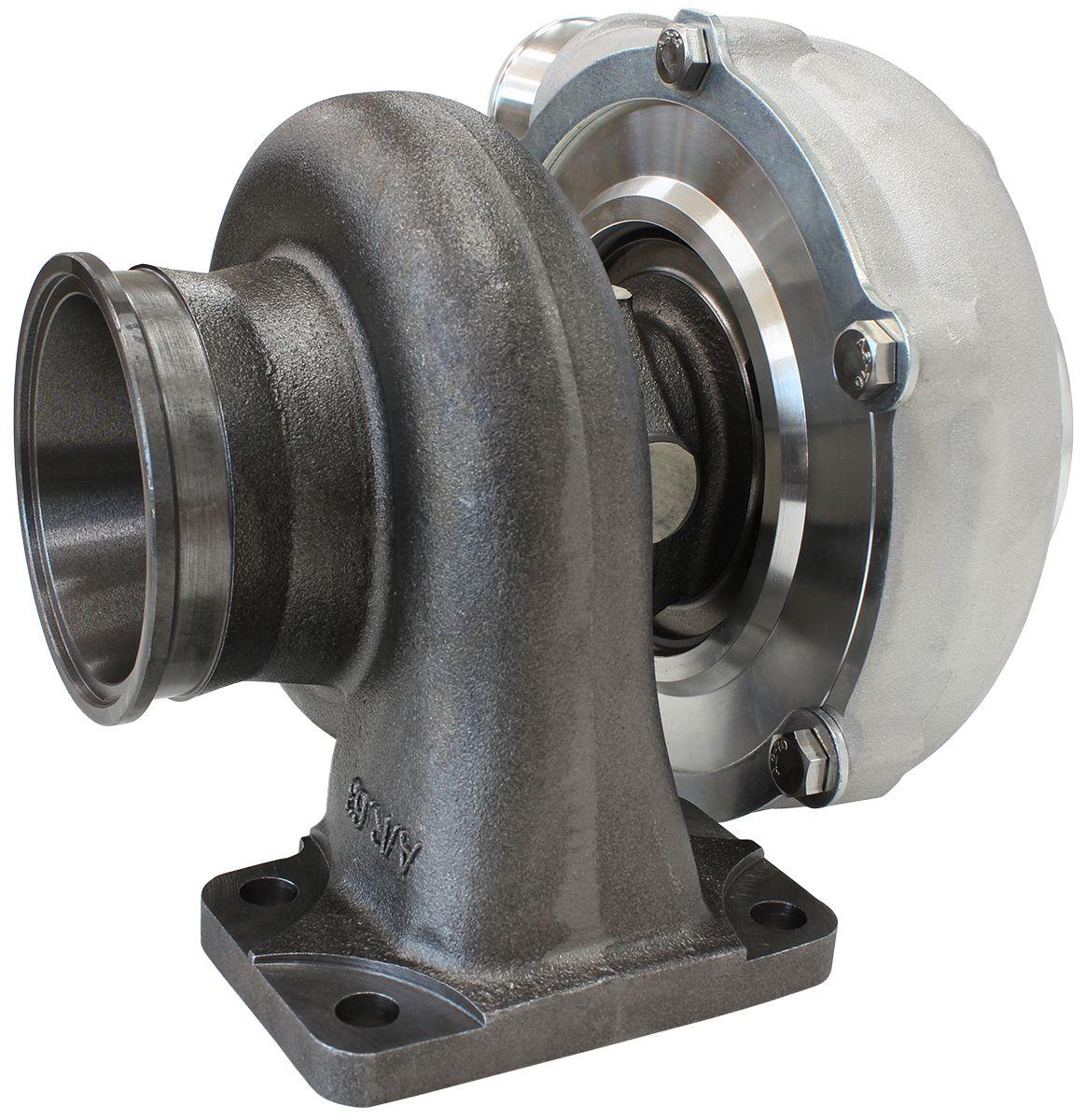 Aeroflow Performance External Wastegate, T3 Inlet Flange, V-Band Exhaust Flange Aeroflow BOOSTED 5455 .82 Turbocharger 650HP, Natural Cast Finish AF8005-3001 SR