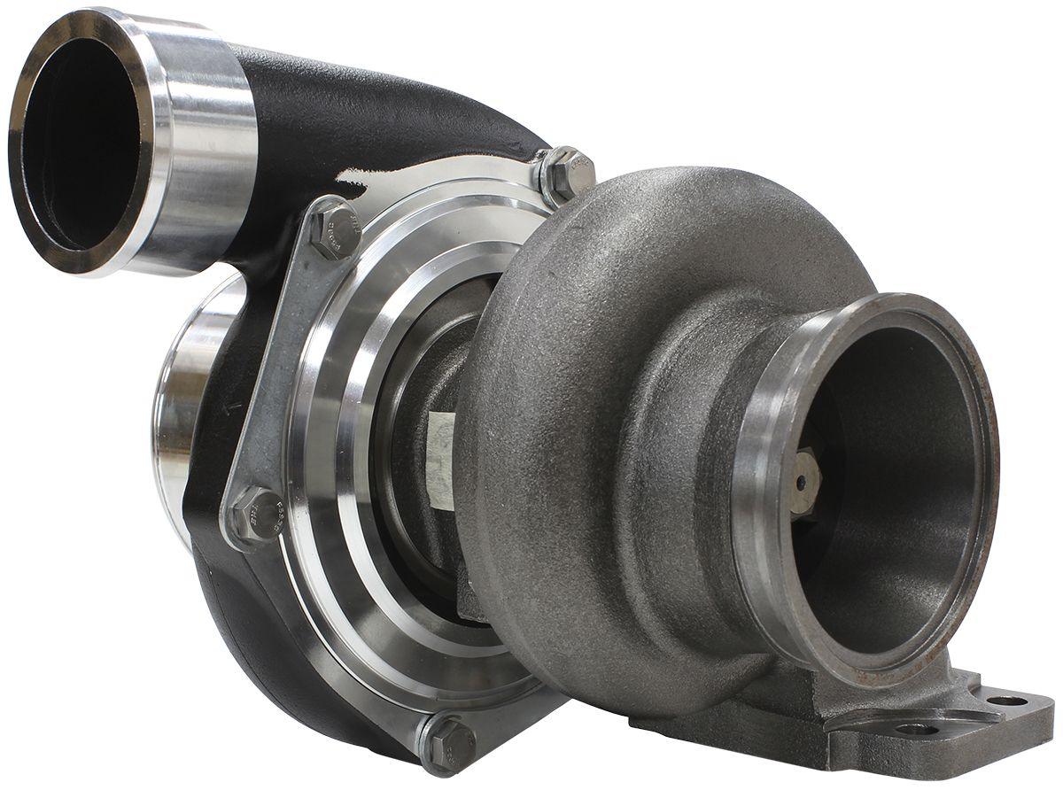 Aeroflow Performance External Wastegate, T3 Inlet Flange, V-Band Exhaust Flange Aeroflow BOOSTED 6662 .63 Turbocharger 900HP, Hi Temp Black Finish AF8005-3015BLK SR
