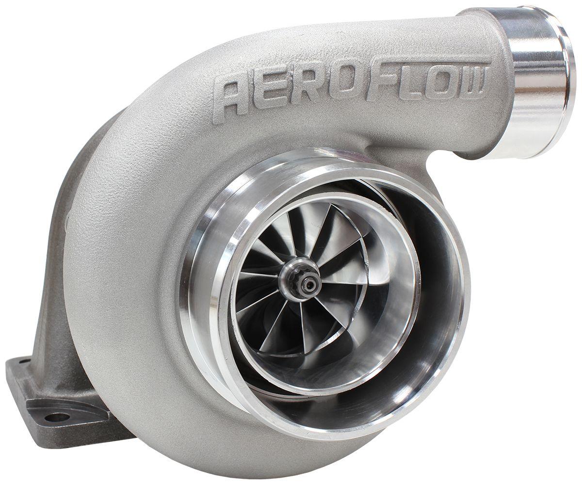 Aeroflow Performance External Wastegate, T3 Inlet Flange, V-Band Exhaust Flange Aeroflow BOOSTED 6662 .63 Turbocharger 900HP, Natural Cast Finish AF8005-3015 SR