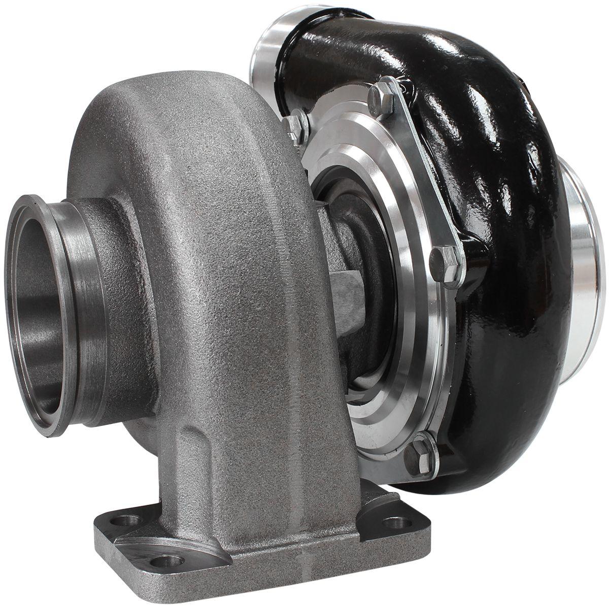 Aeroflow Performance External Wastegate, T3 Inlet Flange, V-Band Exhaust Flange Aeroflow BOOSTED 6762 1.06 Turbocharger 950HP, Hi Temp Black Finish AF8005-3030BLK SR