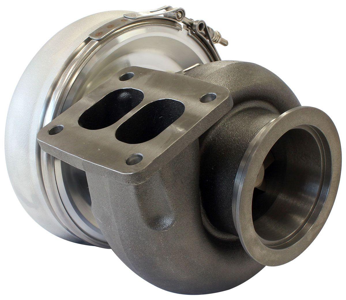 Aeroflow Performance External Wastegate, T4 Inlet Flange, V-Band Exhaust Flange Aeroflow BOOSTED 7375 T4 1.25 Turbocharger 1200HP, Natural Cast Finish AF8005-4042 SR