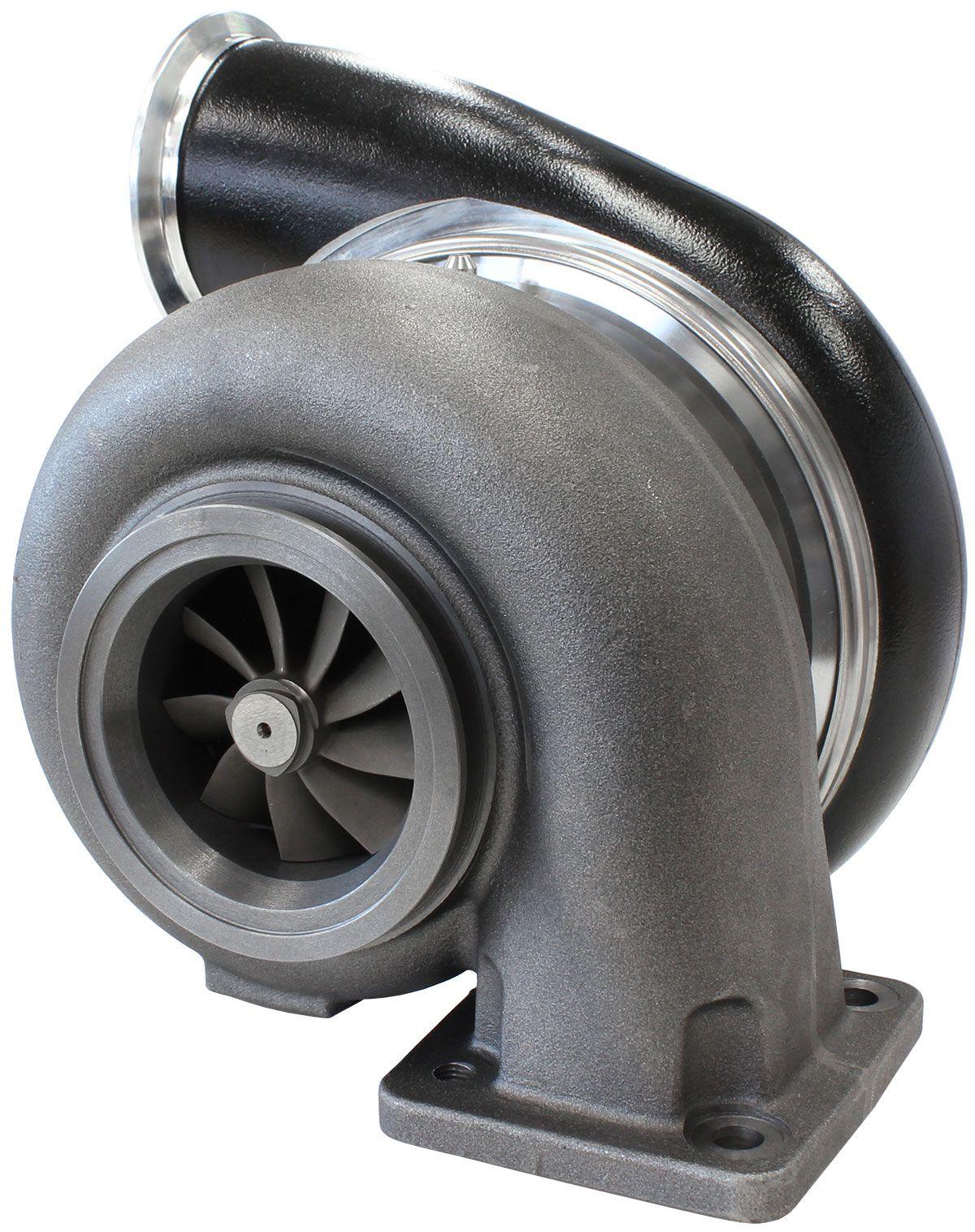 Aeroflow Performance External Wastegate, T4 Inlet Flange, V-Band Exhaust Flange Aeroflow BOOSTED 7975 T4 1.15 Turbocharger 1450HP, Hi Temp Black Finish AF8005-4041BLK SR