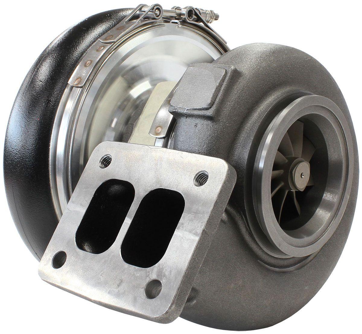 Aeroflow Performance External Wastegate, T4 Inlet Flange, V-Band Exhaust Flange Aeroflow BOOSTED 7975 T4 1.15 Turbocharger 1450HP, Hi Temp Black Finish AF8005-4041BLK SR