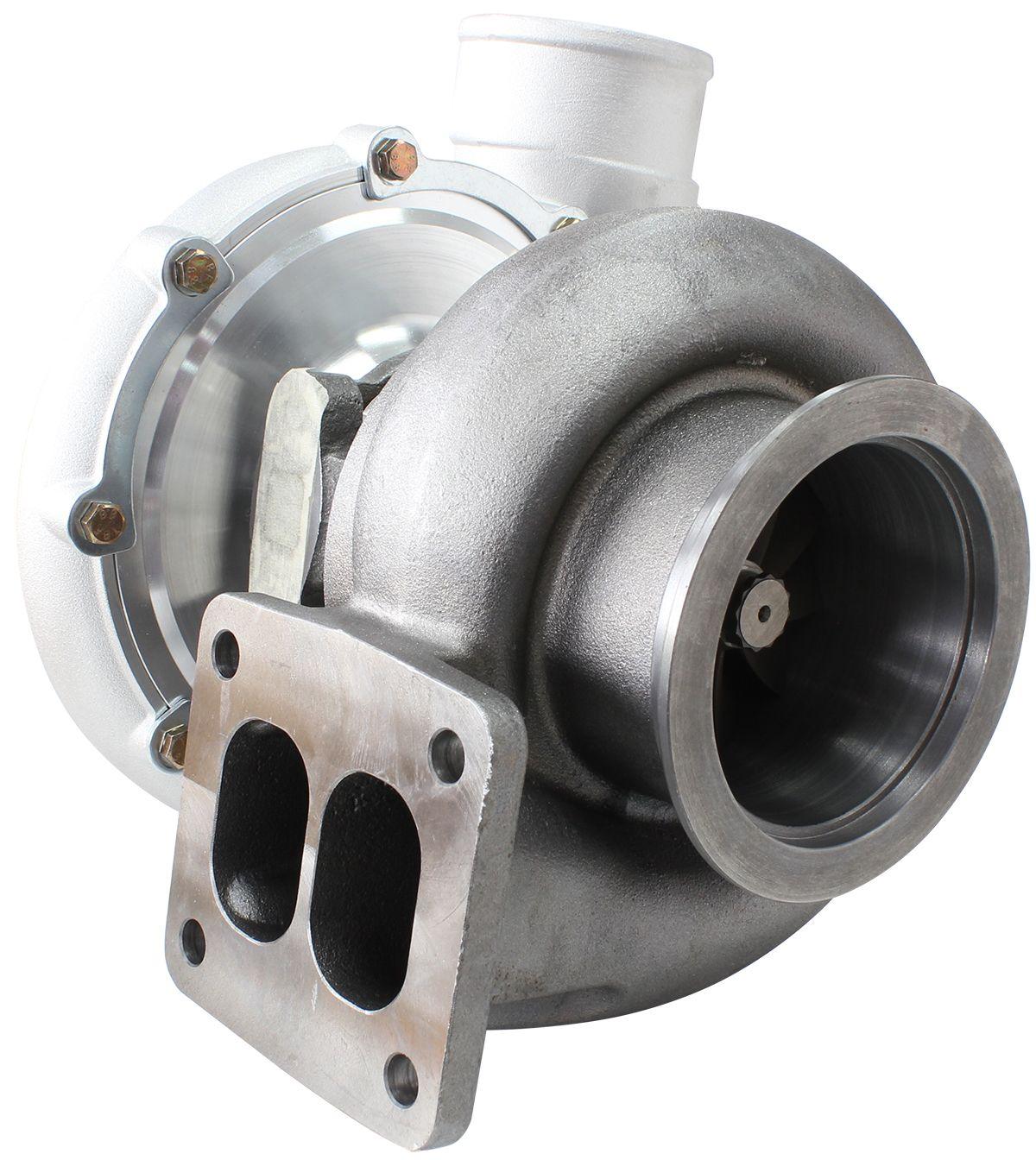 Aeroflow Performance External Wastegate, T4 Twin Entry Inlet Flange, V-Band Exhaust Flange Aeroflow BOOSTED 7885 T4 1.25 Turbocharger 1450HP, Natural Cast Finish AF8006-4020 SR