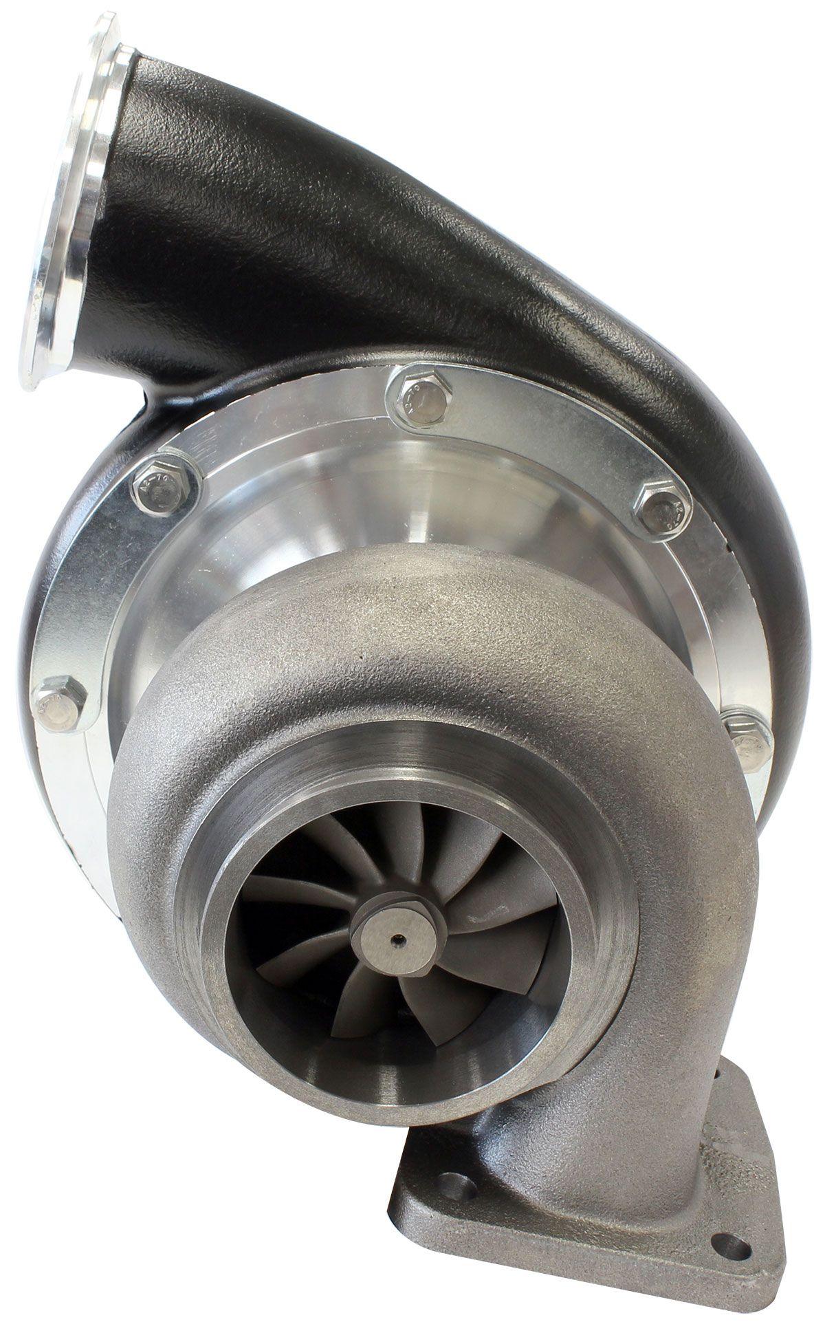 Aeroflow Performance External Wastegate, T4 Twin Entry Inlet Flange, V-Band Exhaust Flange Aeroflow BOOSTED B7875 T4 .96 Turbocharger 1150HP, Hi Temp Black Finish AF8006-4022BLK SR
