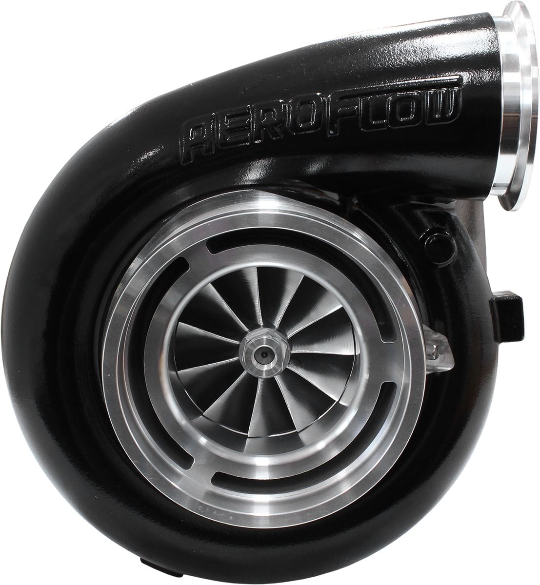 Aeroflow Performance External Wastegate, T6 Twin Entry Inlet Flange, V-Band Exhaust Flange Aeroflow BOOSTED 94103 T6 1.24 Turbocharger 2500HP, Hi Temp Black Finish AF8005-6005BLK SR