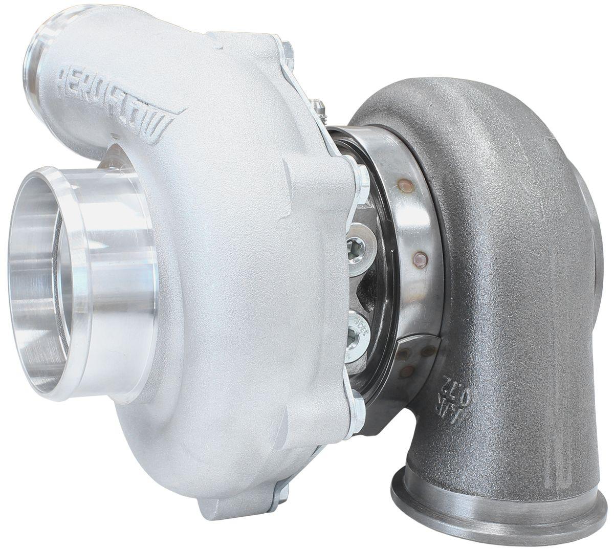 Aeroflow Performance External Wastegate, V-Band Inlet & Exhaust Flanges Aeroflow BOOSTED 5449 .72 Reverse Rotation Turbocharger 660HP, Natural Cast Finish AF8005 SR