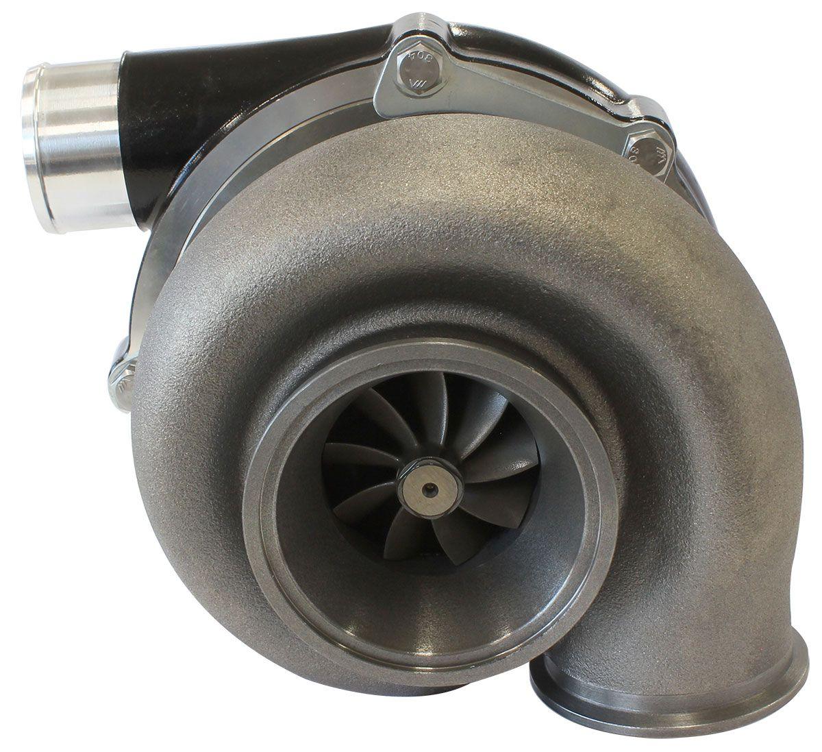 Aeroflow Performance External Wastegate, V-Band Inlet & Exhaust Flanges Aeroflow BOOSTED 6255 1.21 Turbocharger 900HP, Hi Temp Black Finish AF8005-3058BLK SR