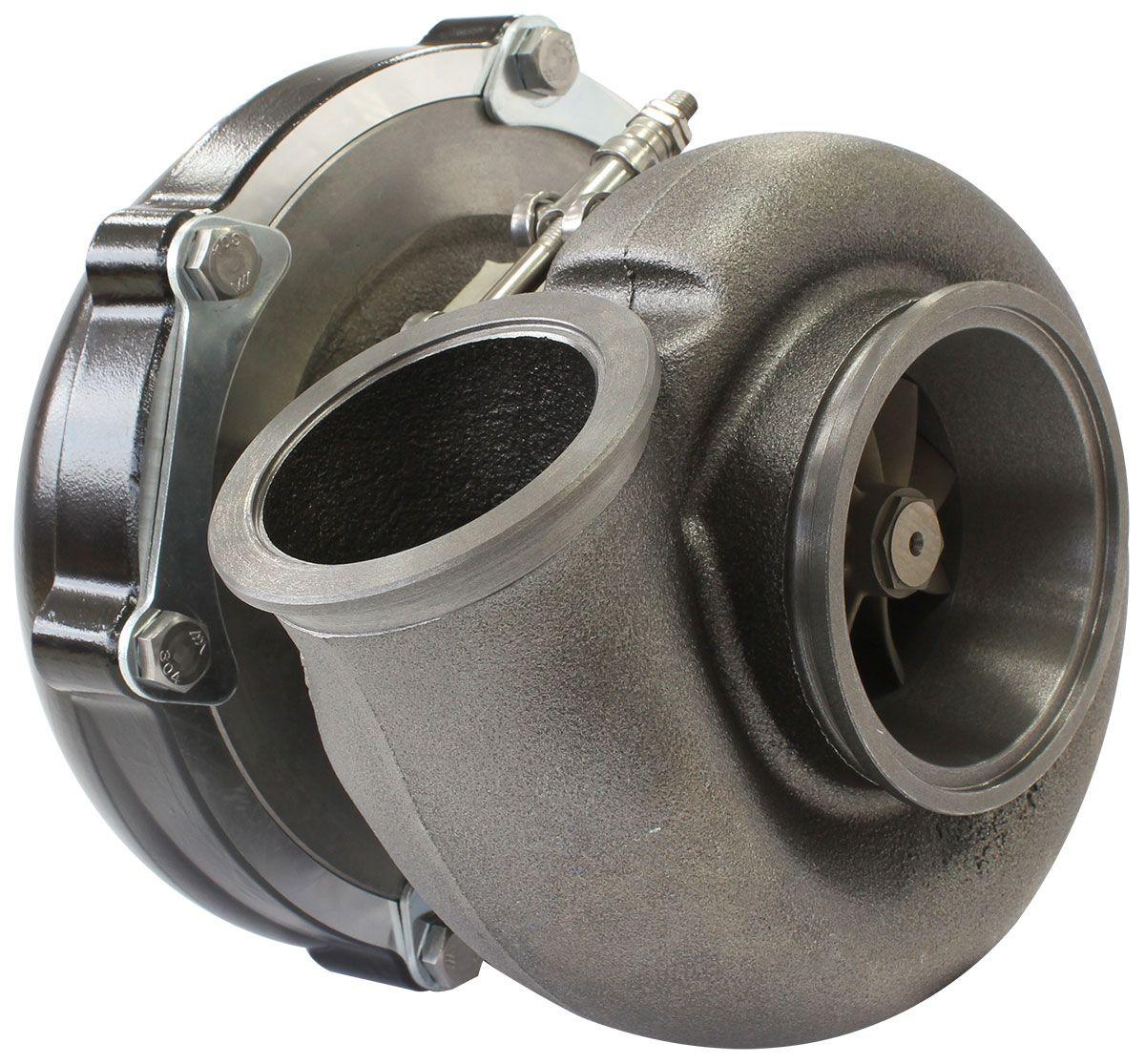 Aeroflow Performance External Wastegate, V-Band Inlet & Exhaust Flanges Aeroflow BOOSTED 6262 1.01 Turbocharger 900HP, Hi Temp Black Finish AF8005-3065BLK SR