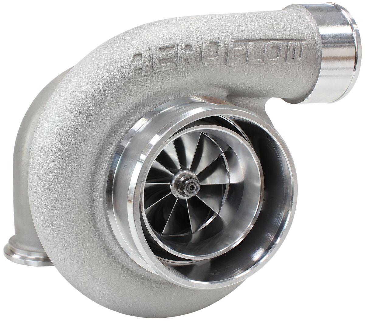 Aeroflow Performance External Wastegate, V-Band Inlet & Exhaust Flanges Aeroflow BOOSTED 6662 V-Band .82 Turbocharger 900HP, Natural Cast Finish AF8005-3020 SR