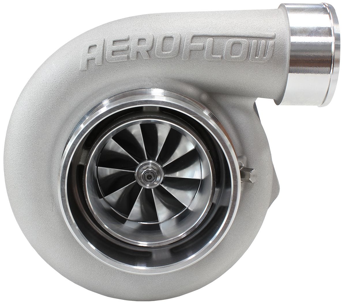 Aeroflow Performance External Wastegate, V-Band Inlet & Exhaust Flanges Aeroflow BOOSTED 6662 V-Band .82 Turbocharger 900HP, Natural Cast Finish AF8005-3020 SR