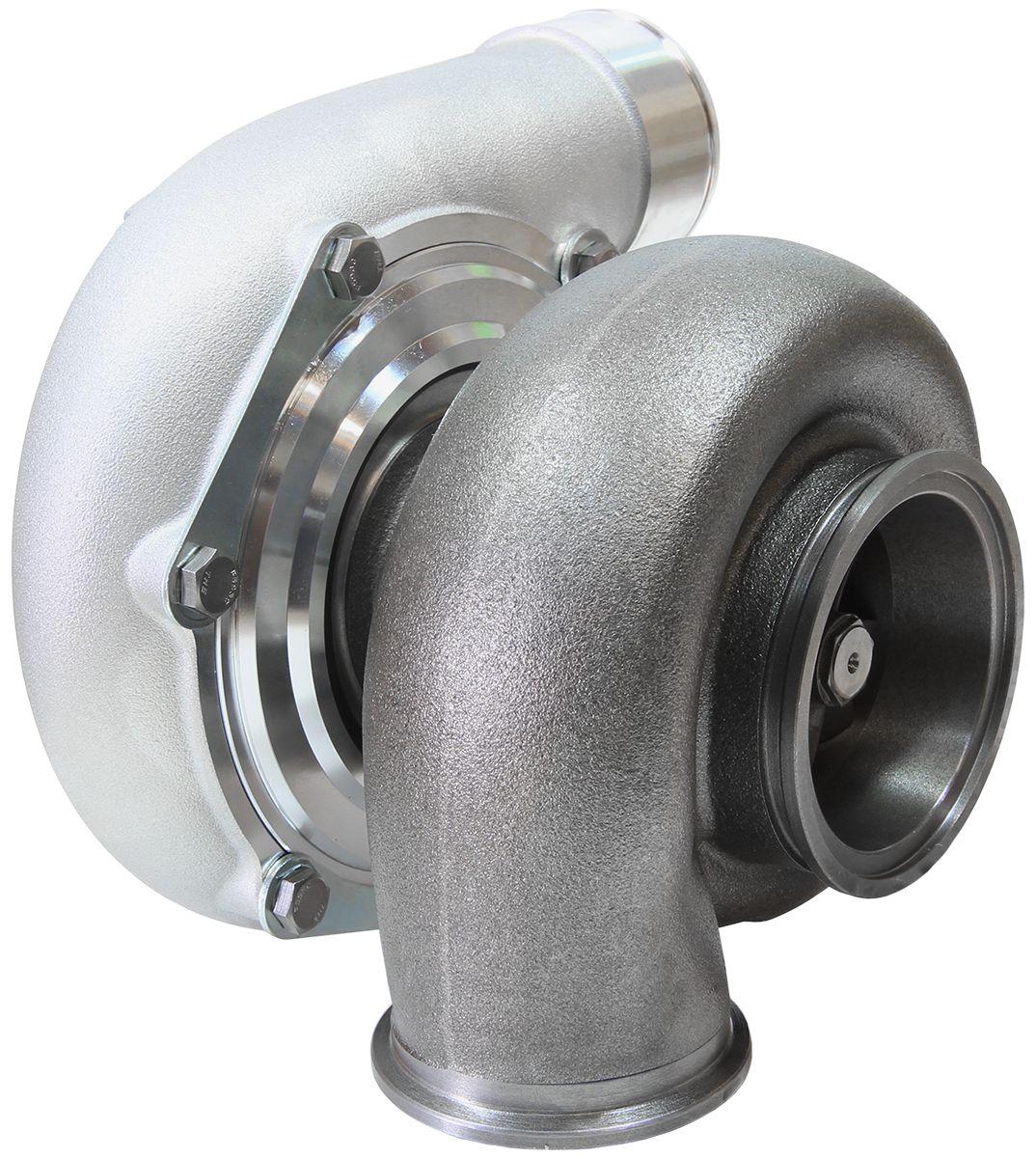 Aeroflow Performance External Wastegate, V-Band Inlet & Exhaust Flanges Aeroflow BOOSTED 6762 1.01 Reverse Rotation Turbocharger 950HP, Natural Cast Finish AF800 SR
