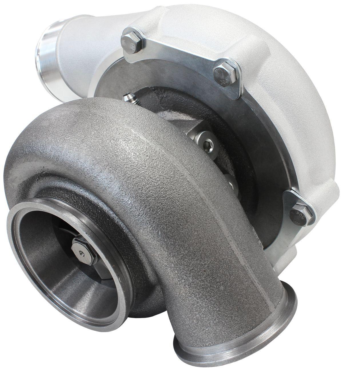Aeroflow Performance External Wastegate, V-Band Inlet & Exhaust Flanges Aeroflow BOOSTED 6862 .83 Turbocharger 1050HP, Natural Cast Finish AF8005-3072 SR