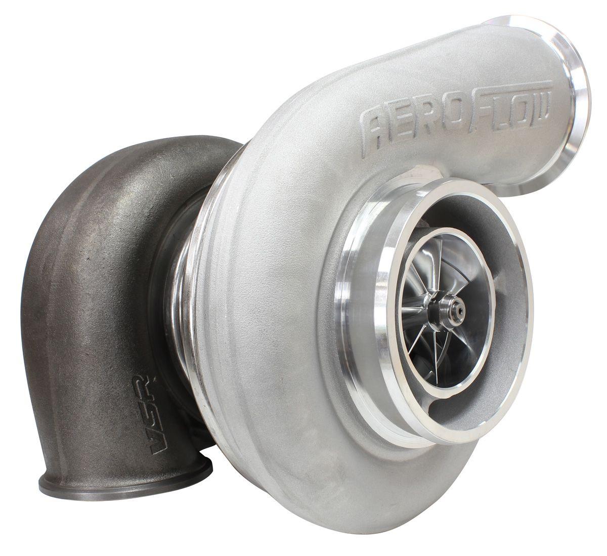 Aeroflow Performance External Wastegate, V-Band Inlet & Exhaust Flanges Aeroflow BOOSTED 7588 V-Band 1.31 Turbocharger 1500HP, Natural Cast Finish AF8006-6002 SR