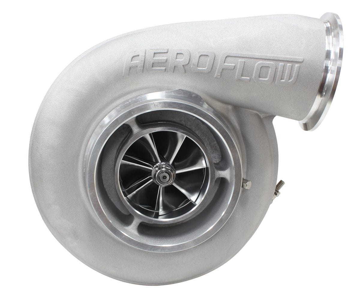Aeroflow Performance External Wastegate, V-Band Inlet & Exhaust Flanges Aeroflow BOOSTED 7588 V-Band 1.31 Turbocharger 1500HP, Natural Cast Finish AF8006-6002 SR