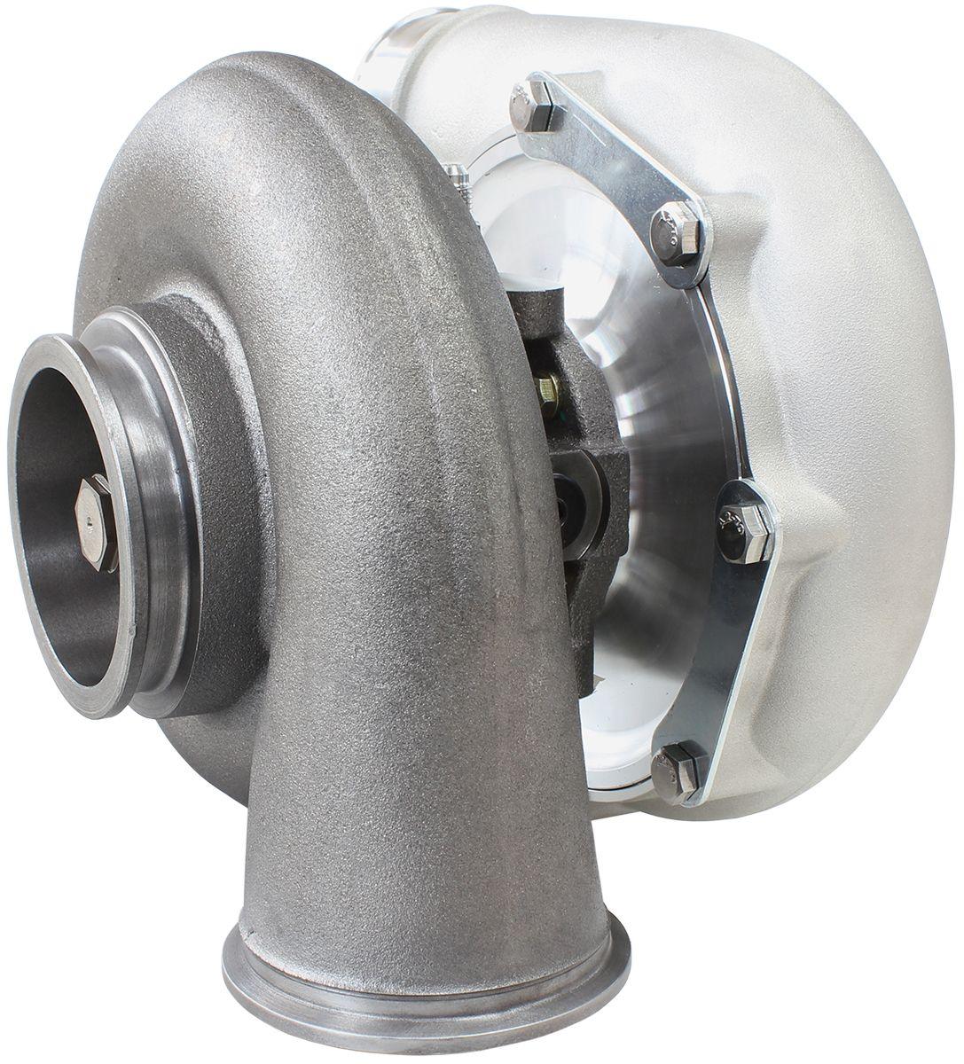 Aeroflow Performance External Wastegate, V-Band Inlet & Exhaust Flanges Aeroflow BOOSTED 7875 V-Band .96 Turbocharger 1050HP, Natural Cast Finish AF8005-4030 SR