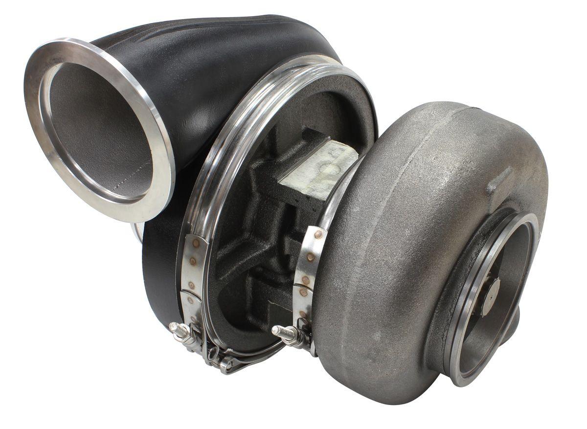 Aeroflow Performance External Wastegate, V-Band Inlet & Exhaust Flanges Aeroflow BOOSTED 8888 V-Band 1.31 Turbocharger 1600HP, Hi Temp Black Finish AF8006-6003BL SR