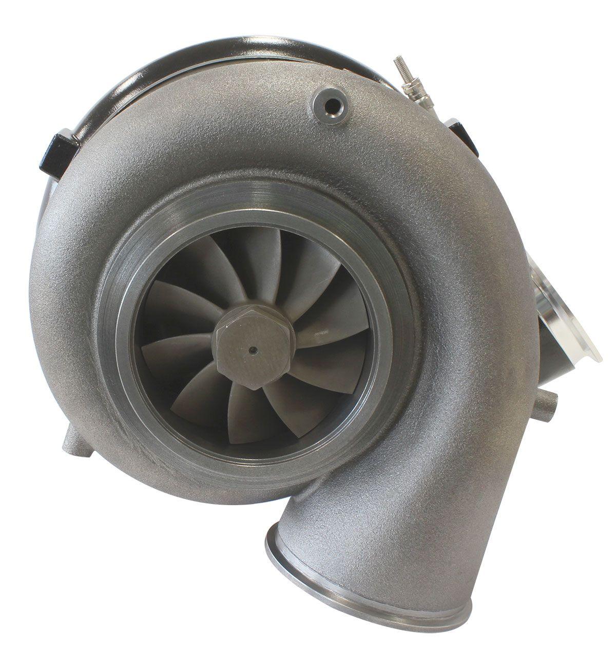Aeroflow Performance External Wastegate, V-Band Inlet & Exhaust Flanges Aeroflow BOOSTED 94102 V-Band 1.22 Turbocharger 2500HP, Hi Temp Black Finish AF8006-6020B SR
