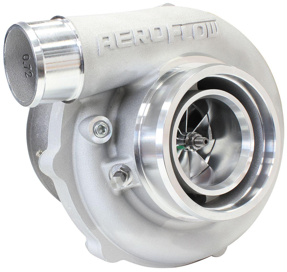 Aeroflow Performance External Wastegate, V-Band Inlet & Exhaust Flanges Aeroflow BOOSTED B5855 .83 Reverse Rotation Turbocharger 770HP, Natural Cast Finish AF800 SR