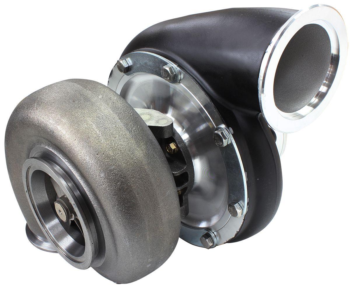 Aeroflow Performance External Wastegate, V-Band Inlet & Exhaust Flanges Aeroflow BOOSTED B7875 1.01 Reverse Rotation Turbocharger 1150HP, Hi Temp Black Finish AF SR