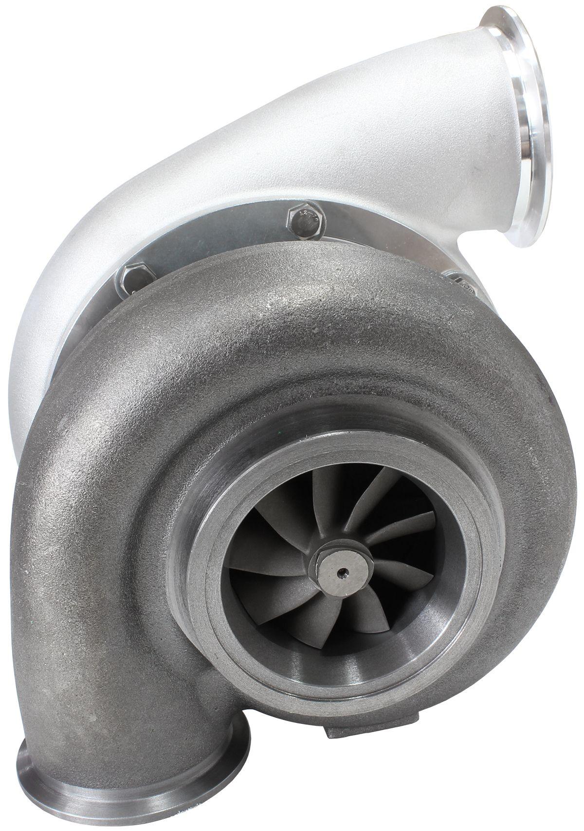 Aeroflow Performance External Wastegate, V-Band Inlet & Exhaust Flanges Aeroflow BOOSTED B7875 1.28 Reverse Rotation Turbocharger 1150HP, Natural Cast Finish AF8 SR