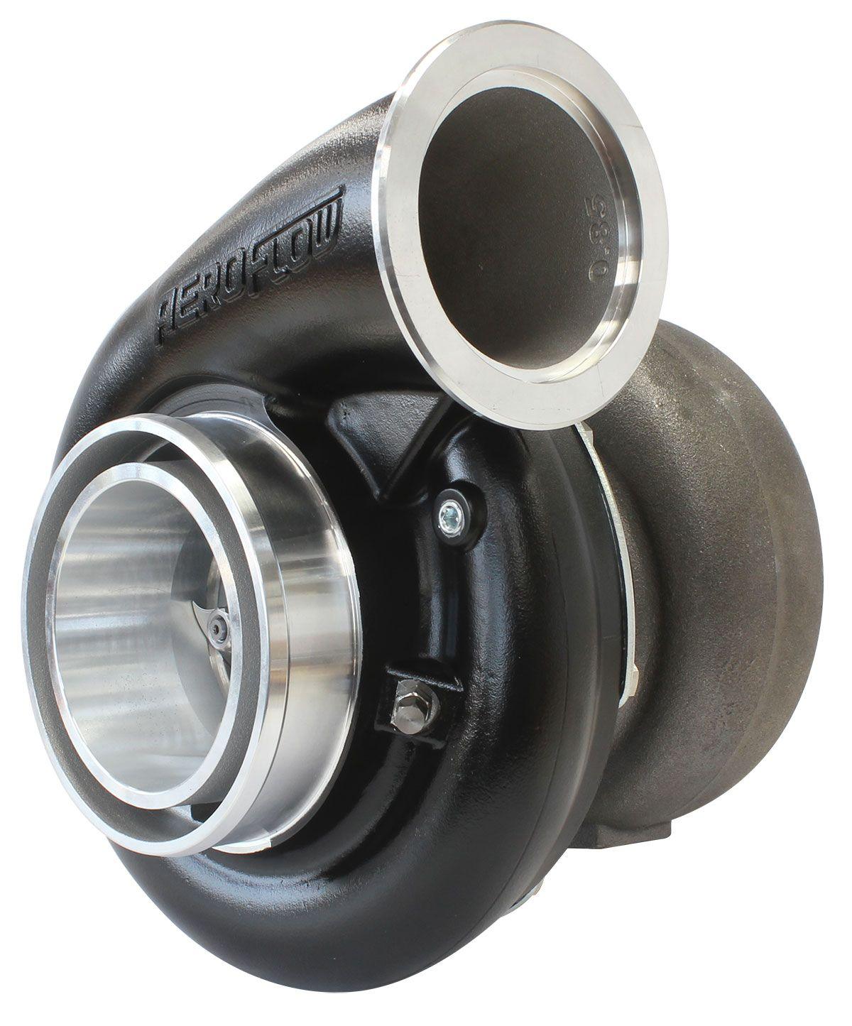 Aeroflow Performance External Wastegate, V-Band Inlet & Exhaust Flanges Aeroflow BOOSTED B7875 V-Band 1.28 Turbocharger 1150HP, Hi Temp Black Finish AF8006-4025B SR