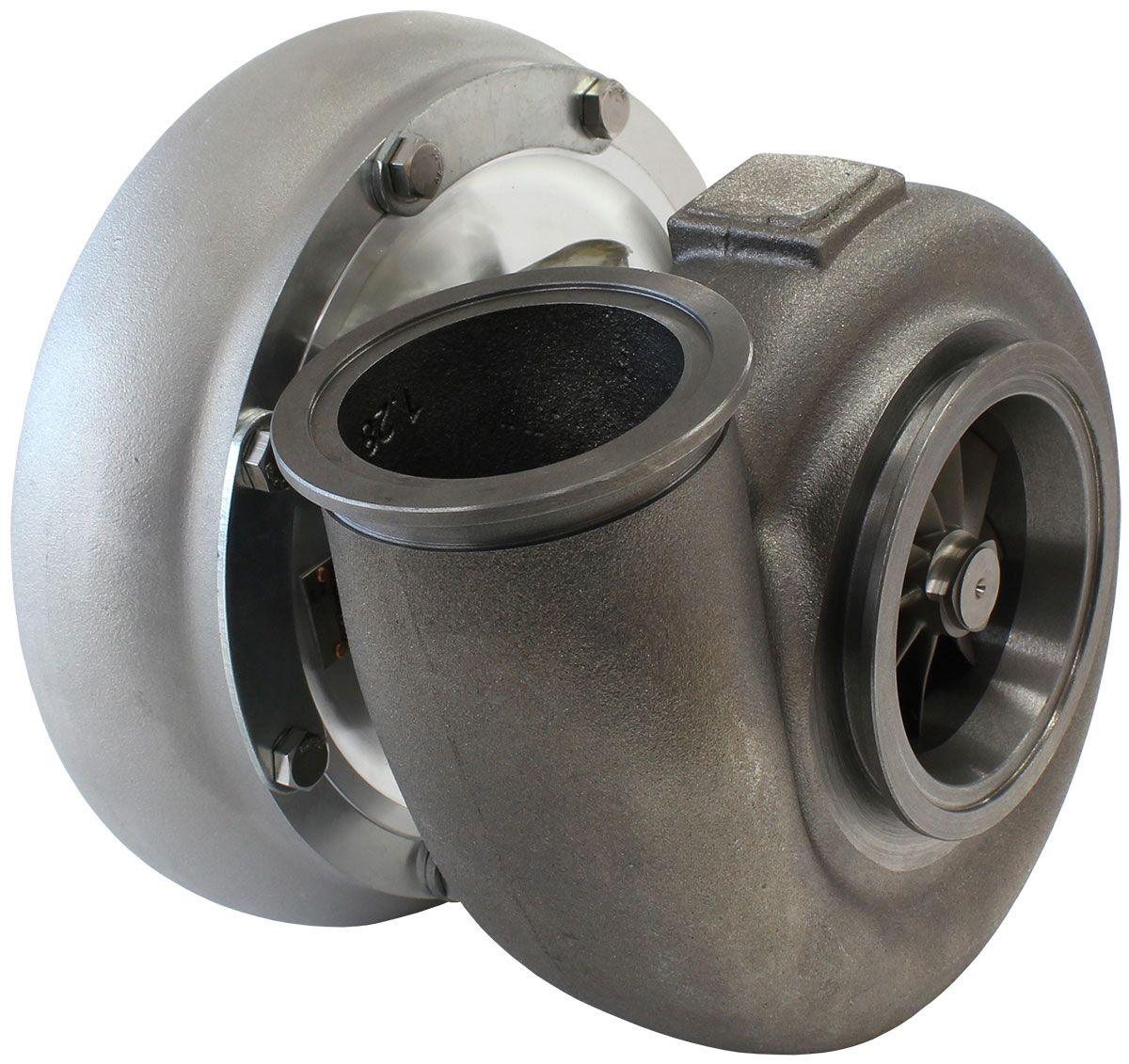 Aeroflow Performance External Wastegate, V-Band Inlet & Exhaust Flanges Aeroflow BOOSTED B7875 V-Band 1.28 Turbocharger 1150HP, Natural Cast Finish AF8006-4025 SR