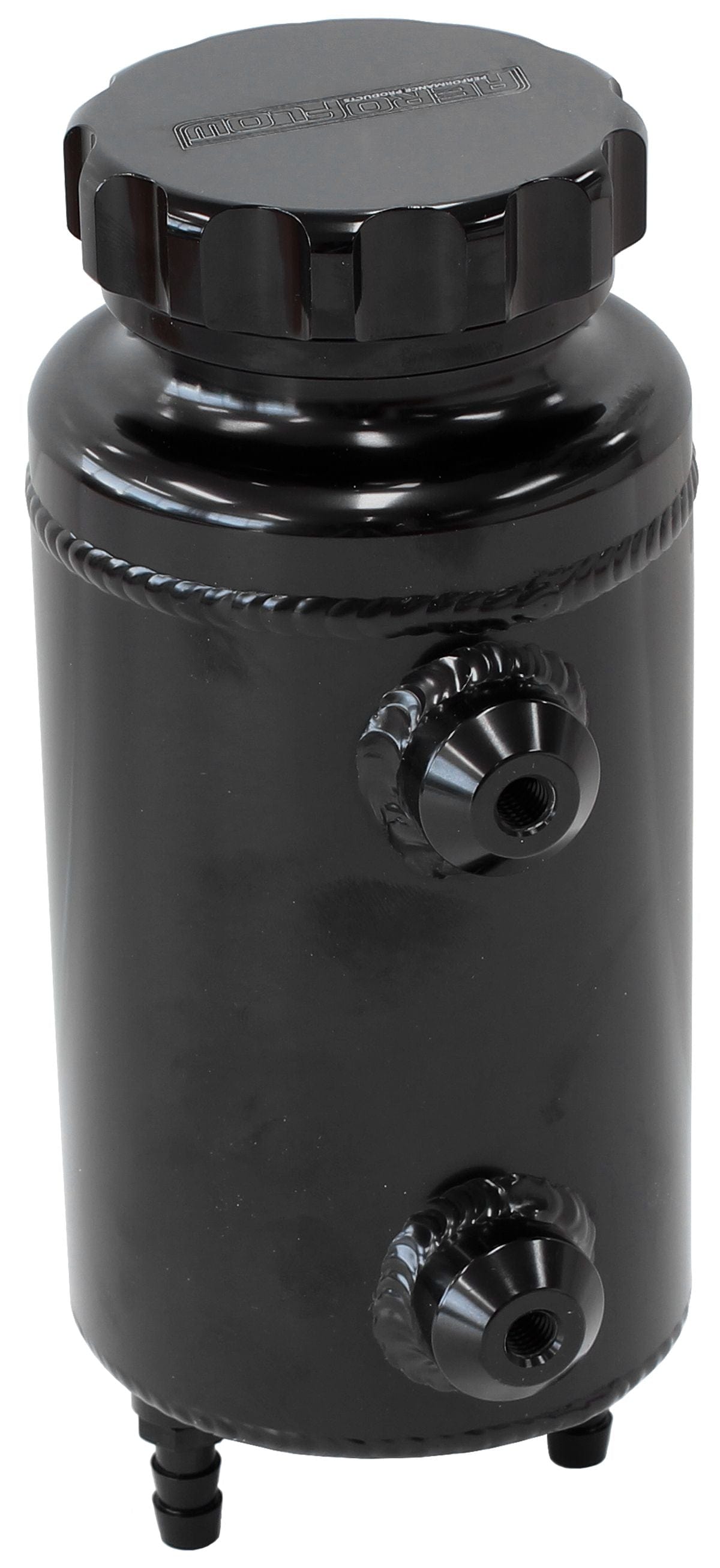 Aeroflow Performance Fabricated Tanks Black Aeroflow Universal Fabricated Alloy Radiator Overflow Tank SR
