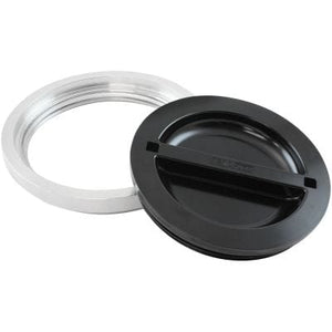 Aeroflow Flush Mount 6" Billet Aluminium Filler Black Cap & Bung for Ice Box AF464-96BLK
