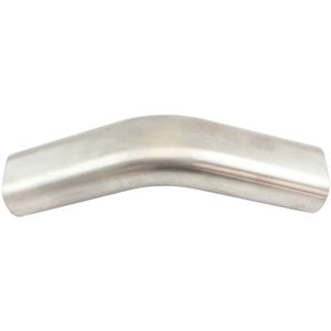 Aeroflow Stainless Steel 3" Oval Tube, 45 Degree Angle Vertical Pipe AF9404-3000