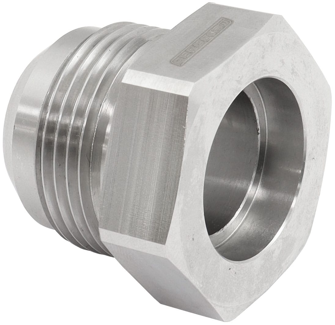 Aeroflow Performance Fabrication & Fasteners Aeroflow Weld-On Stainless Steel Male Hex -16AN Fitting AF999-16SSH SR